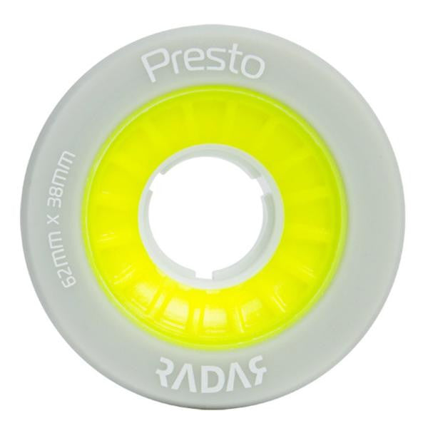 Radar Presto 62mm Quad Wheels - 4 pack
