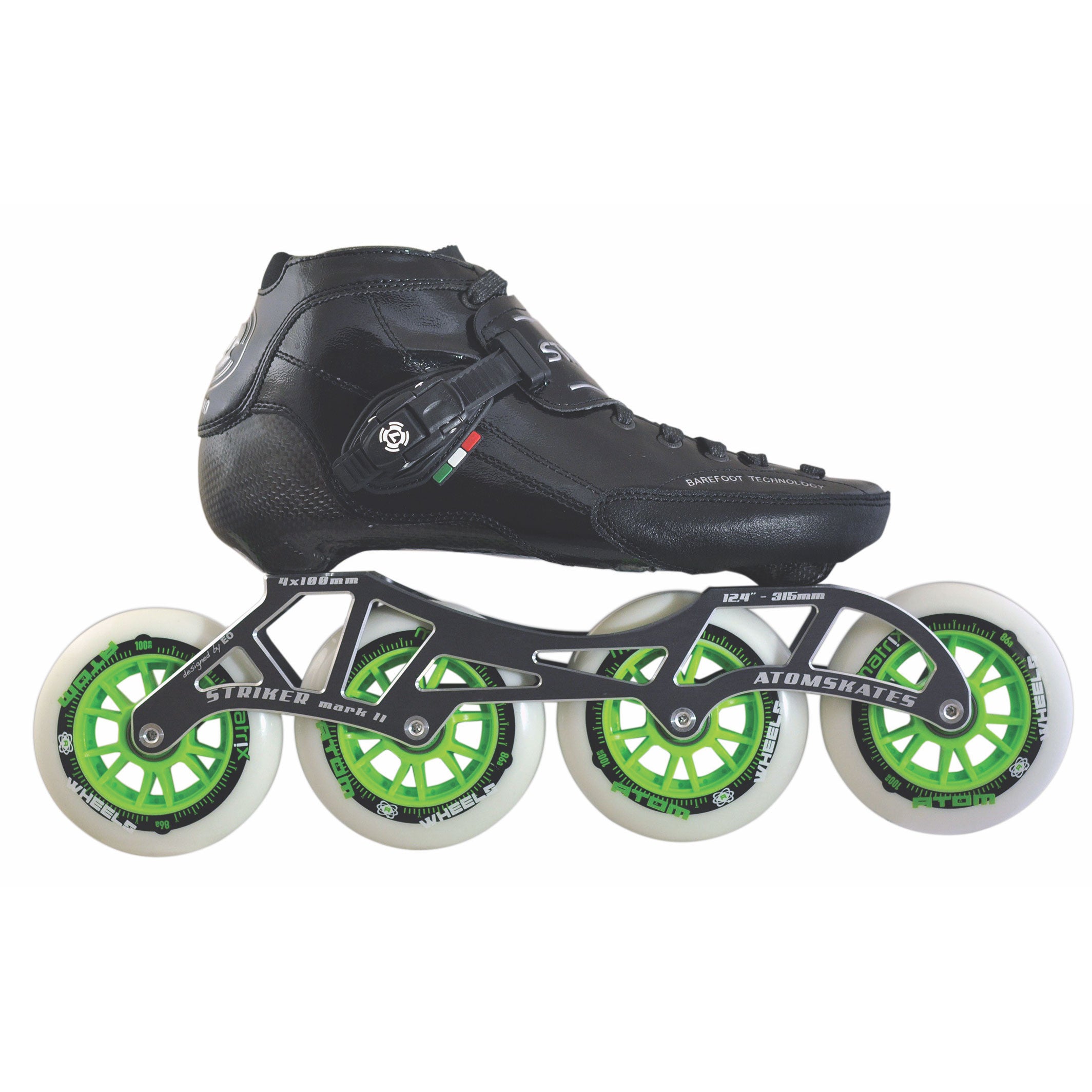 Luigino Strut 4 x 110mm Inline Speed Skate Package — TryFitCore