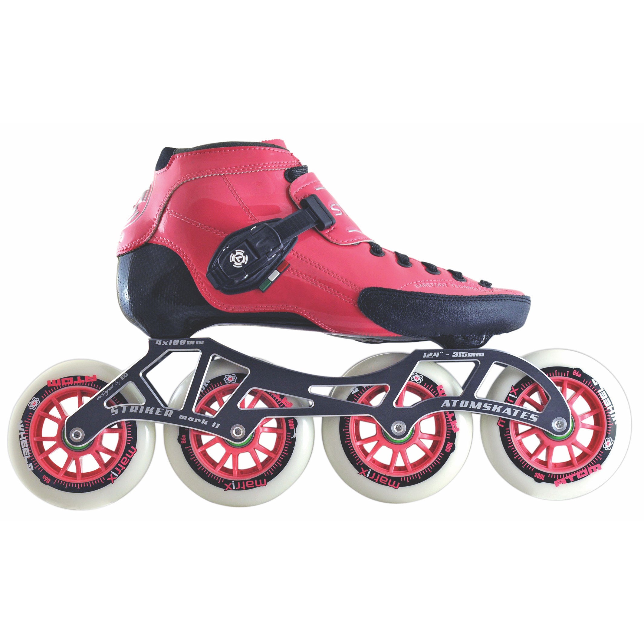 Luigino Strut 4 x 100mm Inline Speed Skate Package — TryFitCore