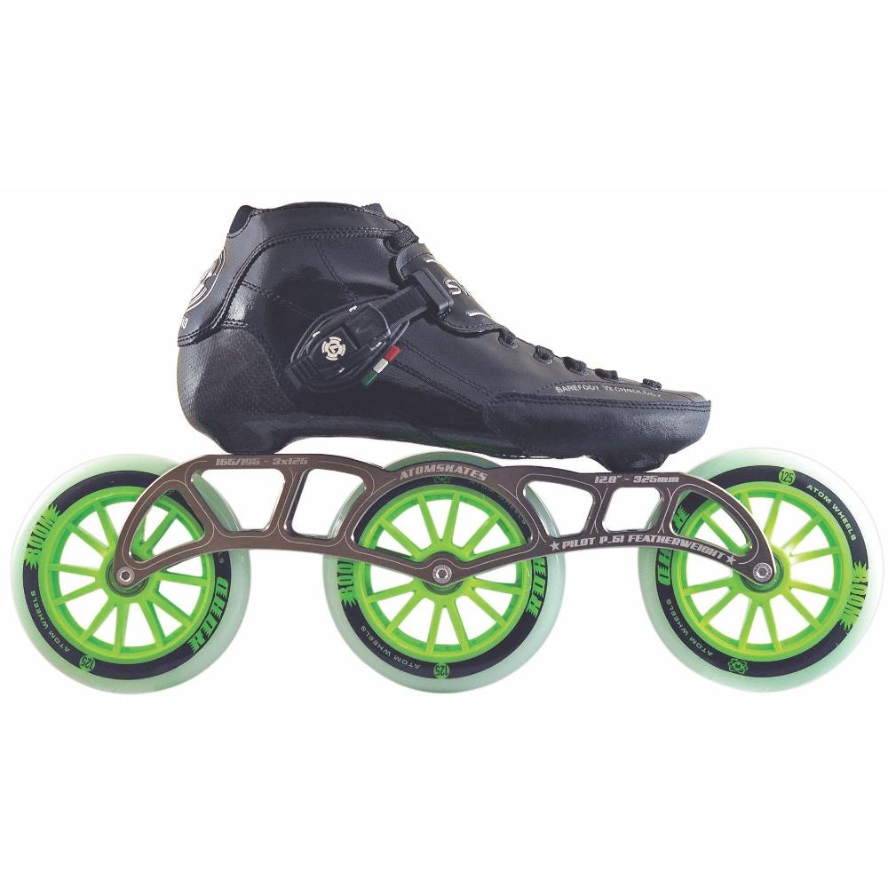 Luigino Strut Pro 3 x 125mm Inline Speed Skate Package — TryFitCore