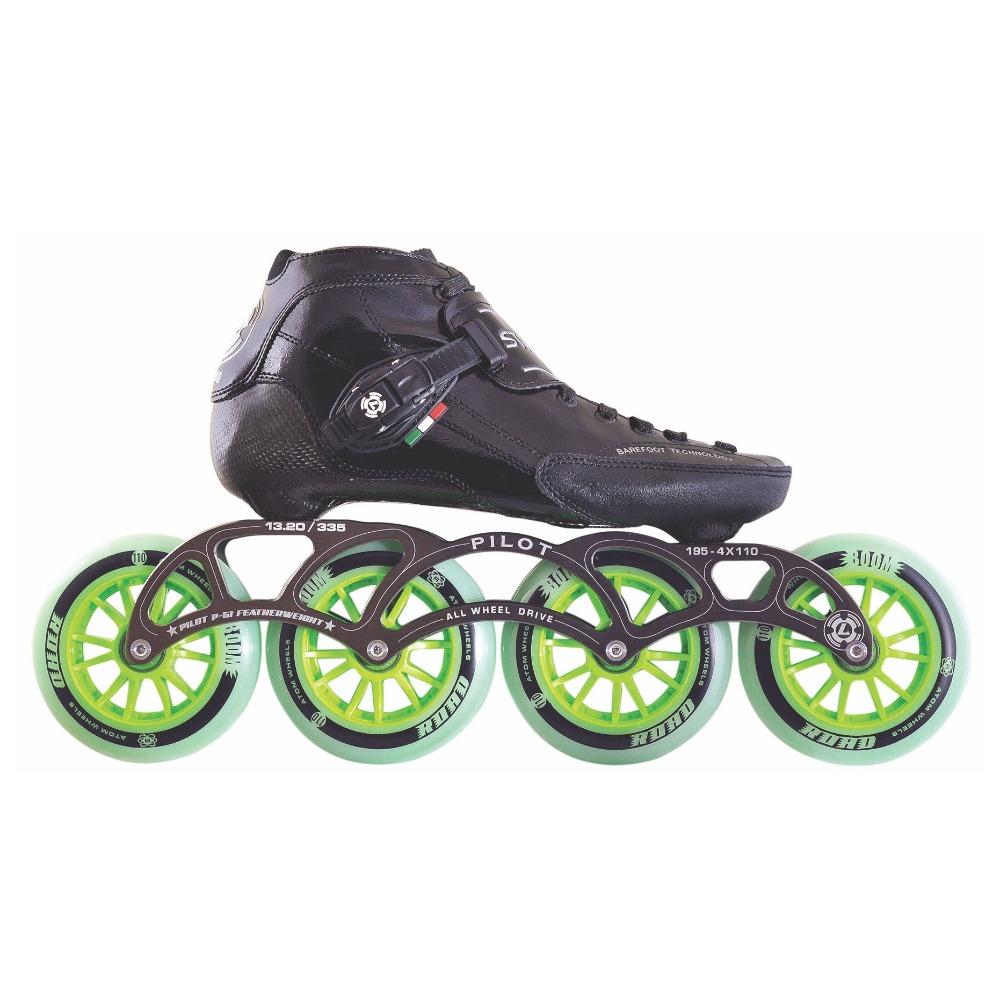 Luigino Strut Pro 4 x 100mm Inline Speed Skate Package — TryFitCore