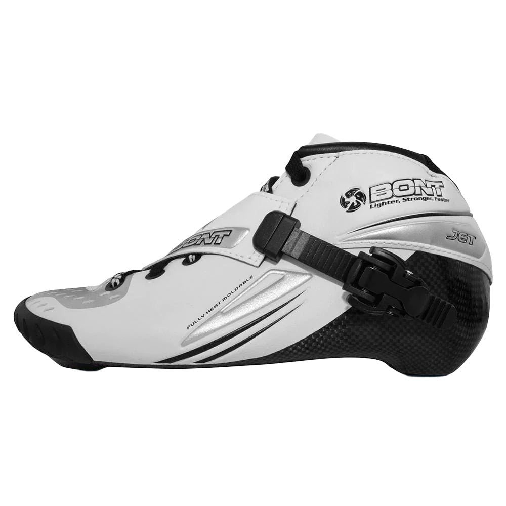 Bont Jet 195 Inline Speed Boot White/Silver — TryFitCore