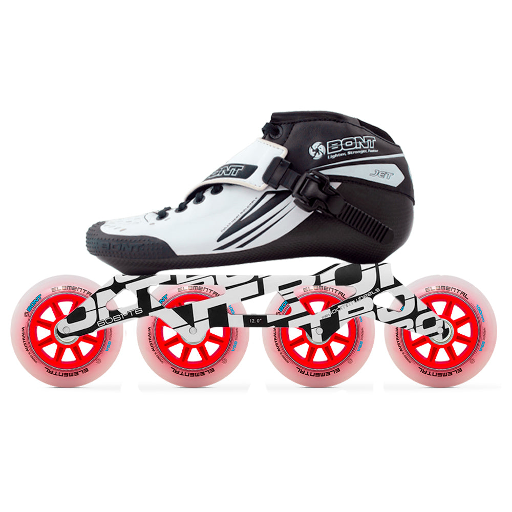 Bont Jet Unity Elemental Inline Speed Skate Package White/Black
