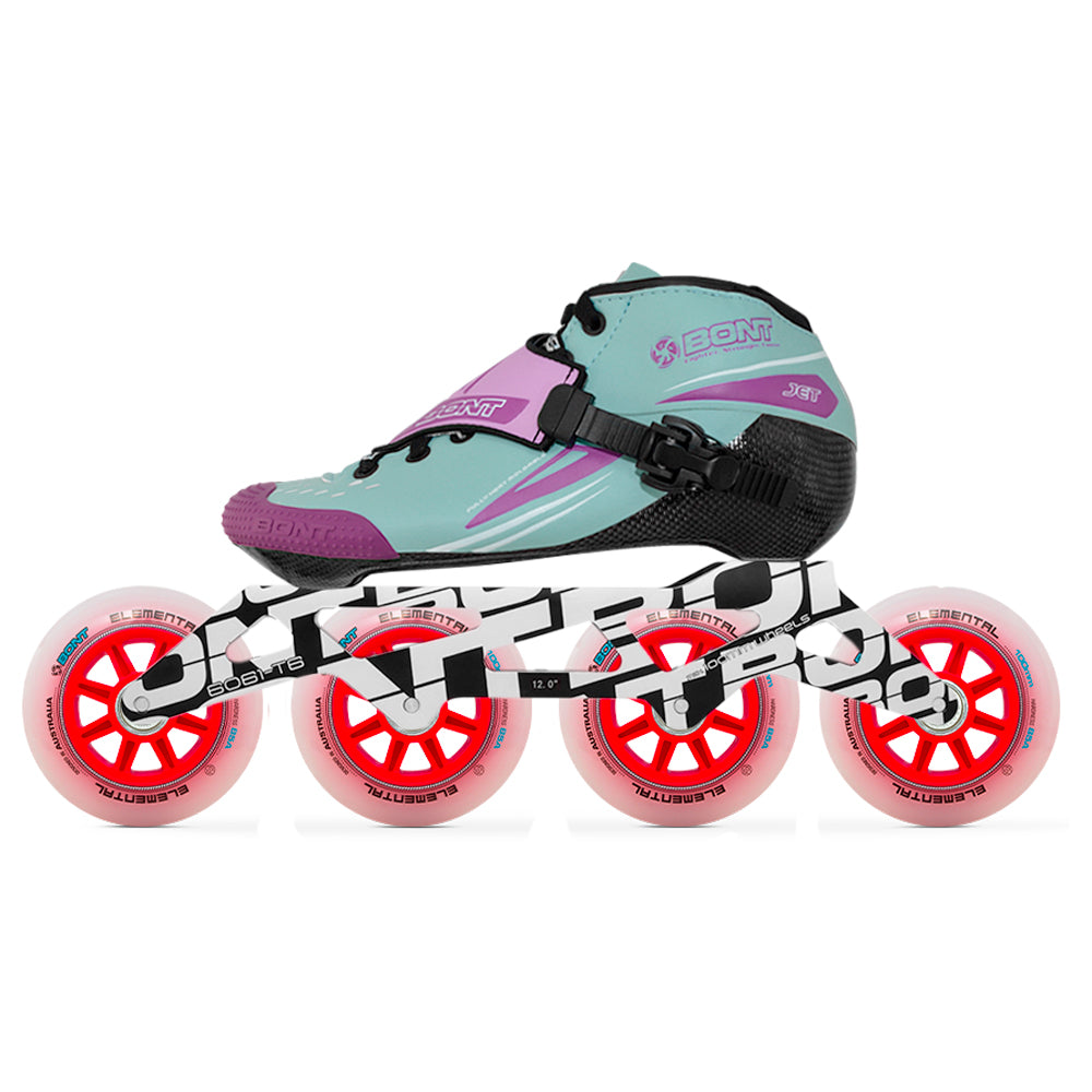 Bont Jet Unity Elemental Inline Speed Skate Package Fluro Purple/Blue