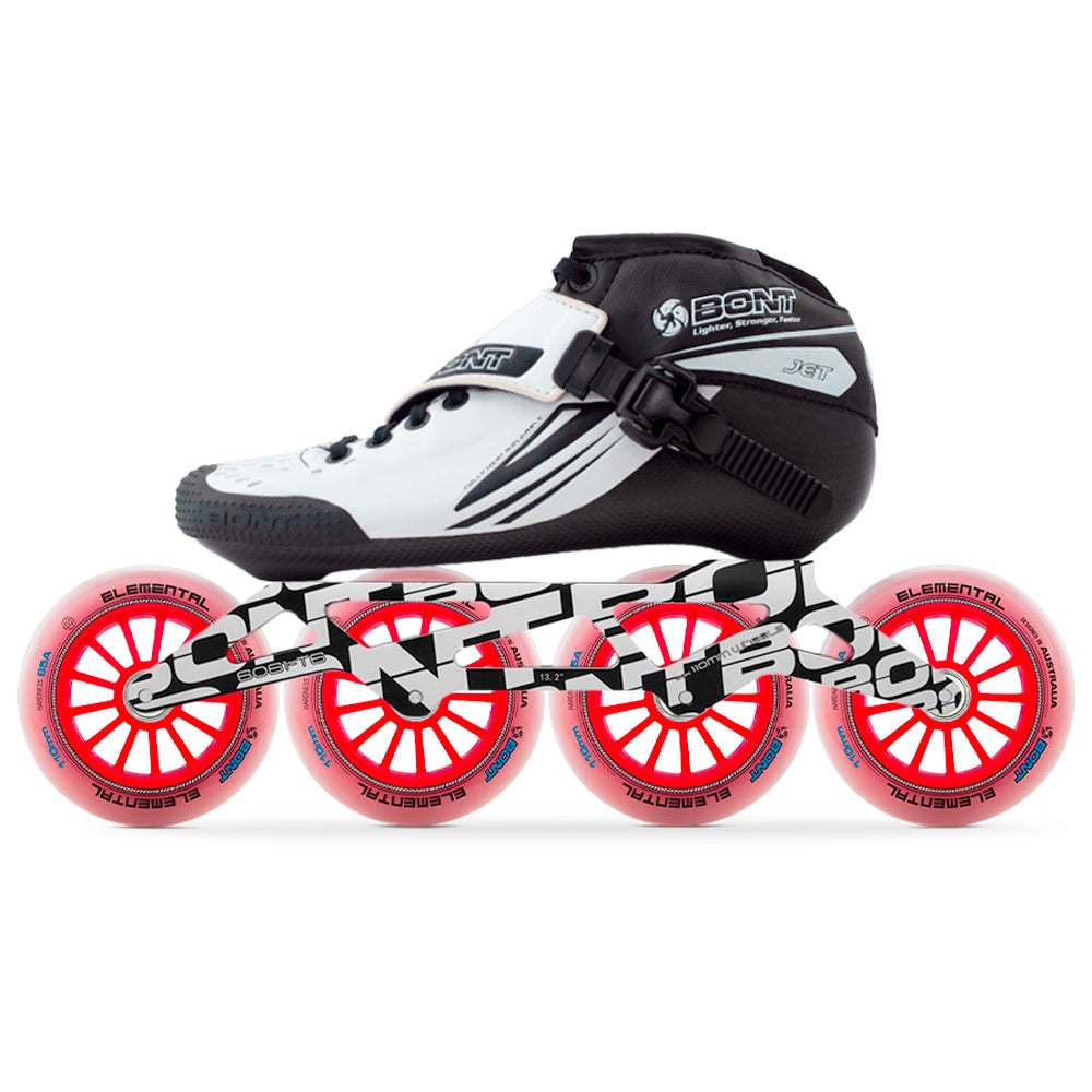 Bont Jet Unity Elemental Inline Speed Skate Package White/Black
