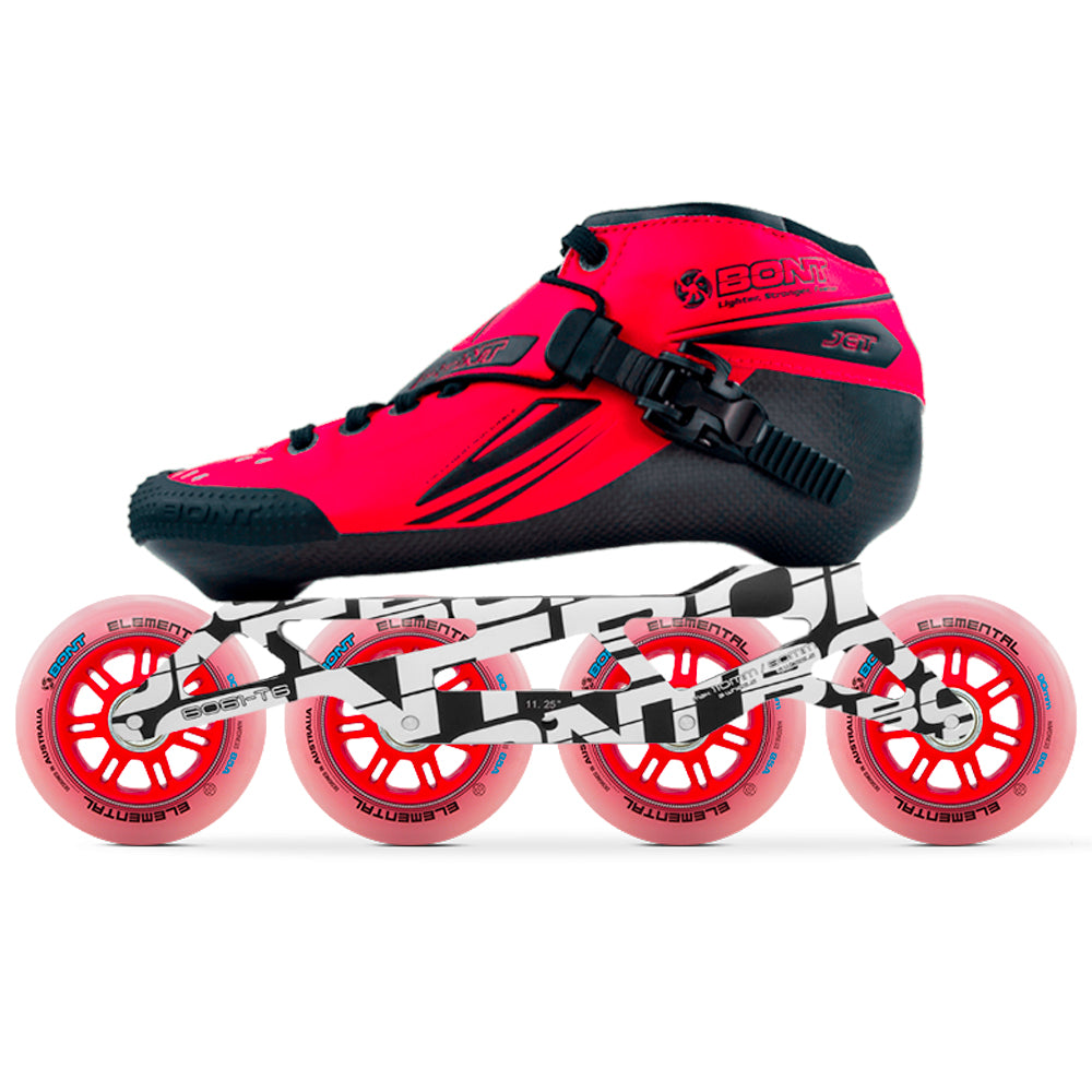 Bont Jet Unity Elemental Inline Speed Skate Package Matte Red — TryFitCore
