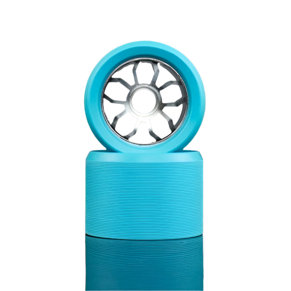 Bont Nio 3 Teal Roller Skate Wheel 8pack