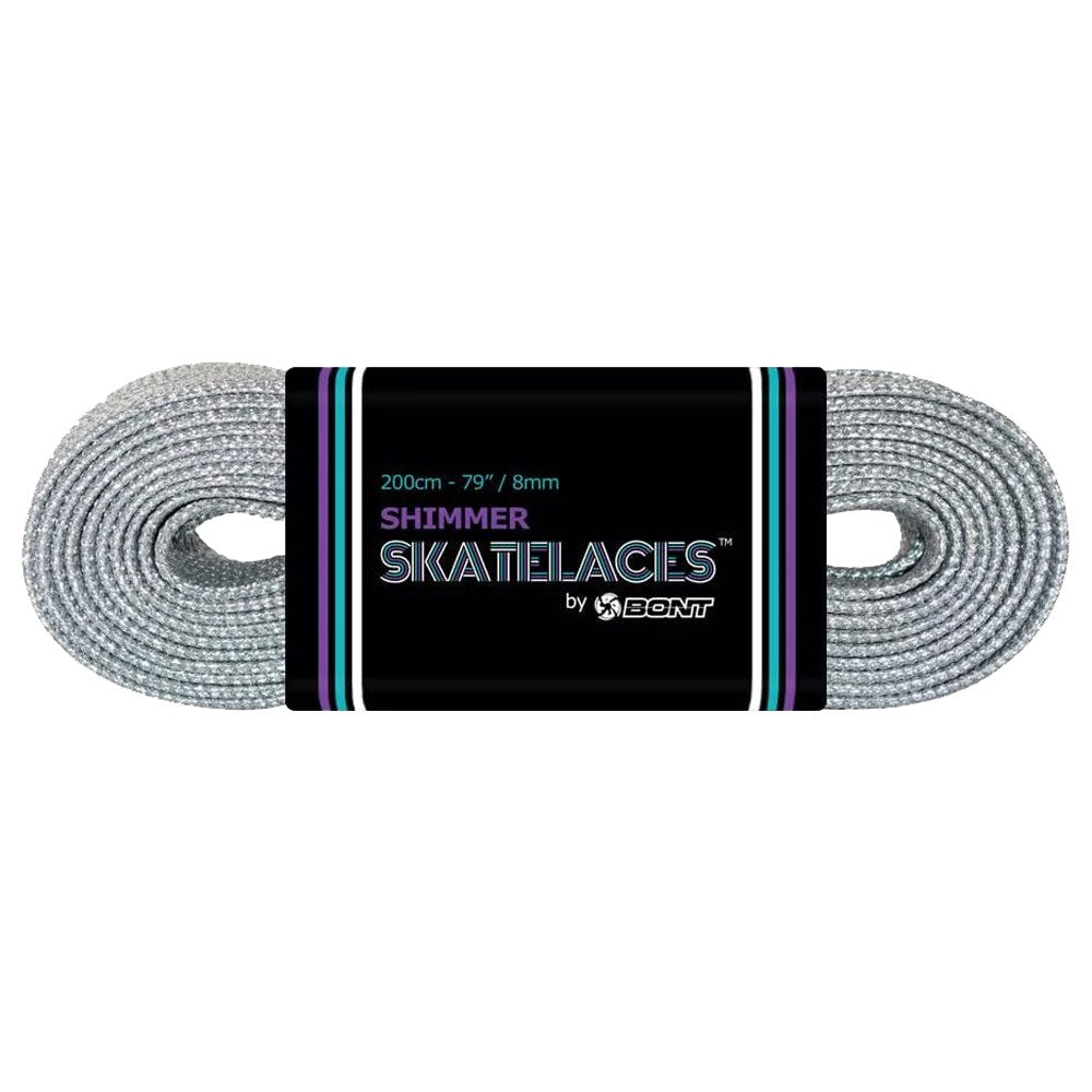 Bont Shimmer Waxed Lace Cyborg Silver 8mm — TryFitCore