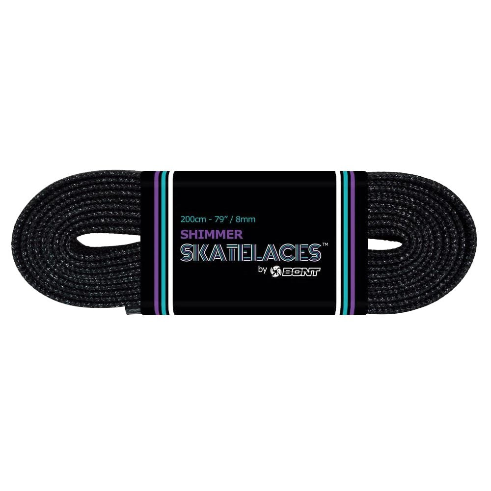 Bont Shimmer Waxed Lace Dynamite Black 8mm — TryFitCore