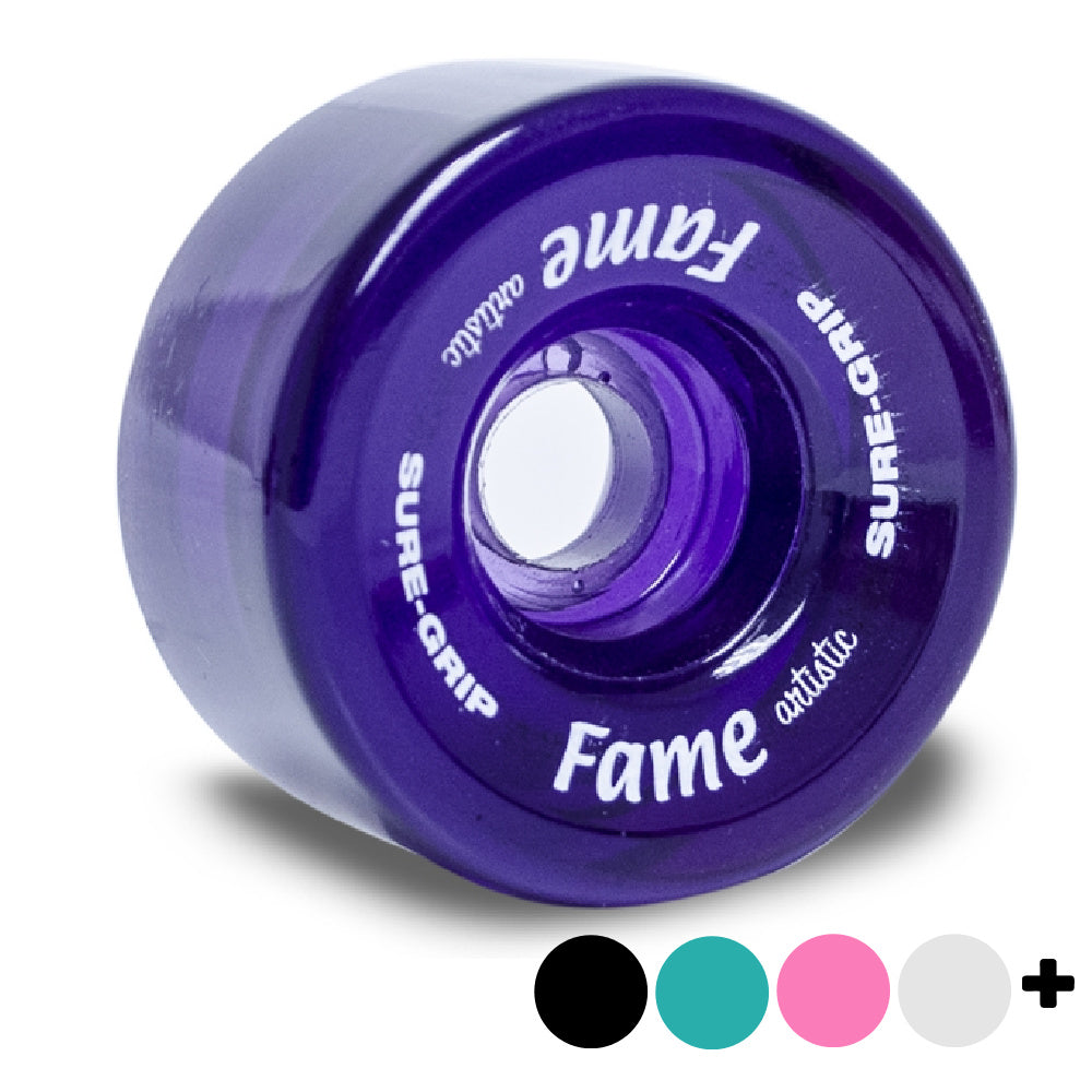 Sure Grip 57mm Fame Quad Wheel Clear -8 pack