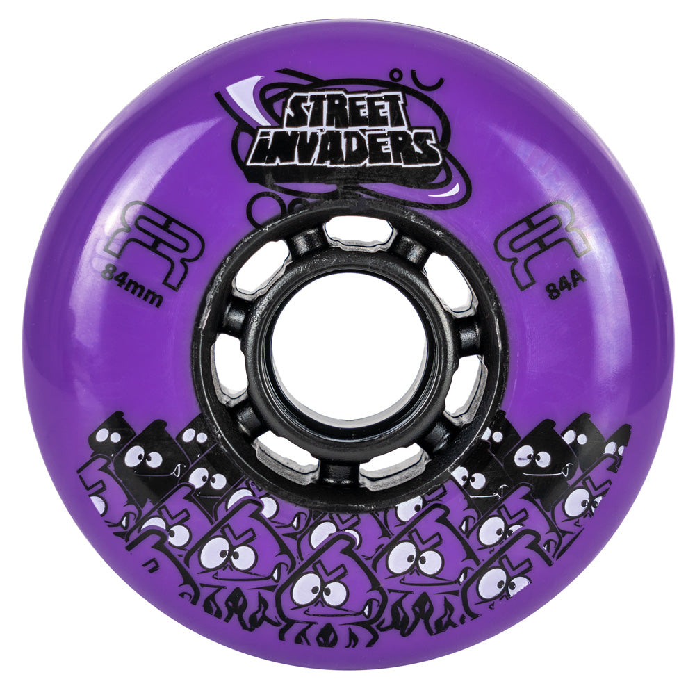 FR Street Invader 84mm Inline Skate Wheels - 4 Pack
