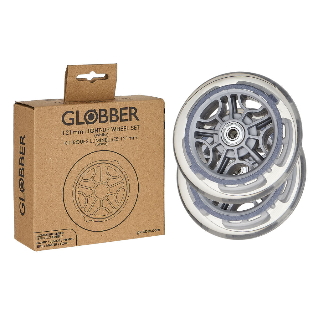 Globber 121mm Light Up Scooter Wheels -  2 pack — TryFitCore