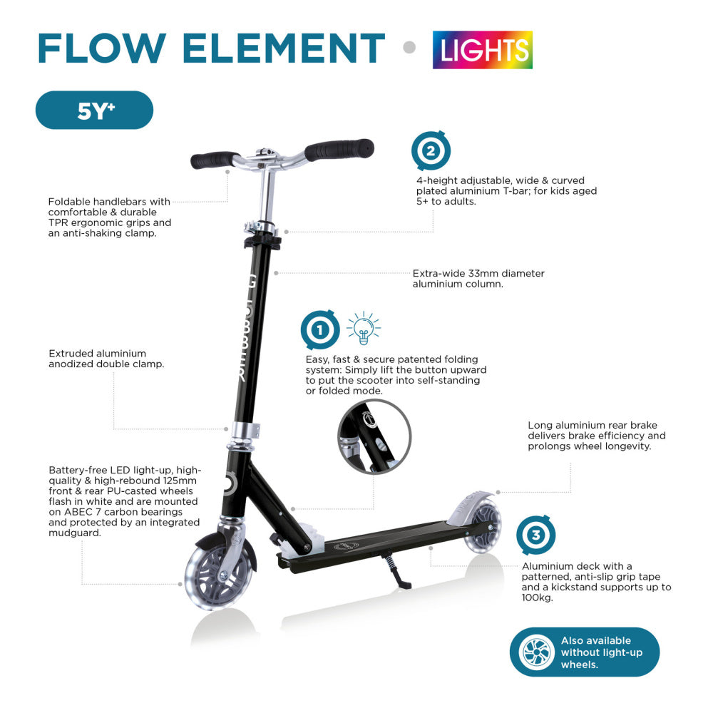 Globber Flow Element Lights Scooter
