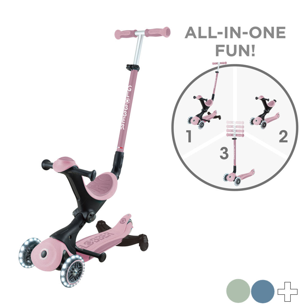 Globber Go Up Deluxe Ecologic 360 Foldable Lights Scooter