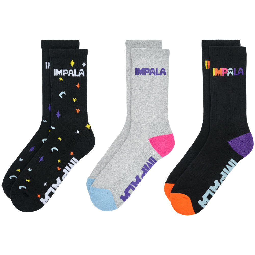 Impala Twinkle Skate Socks - 3 Pack — TryFitCore