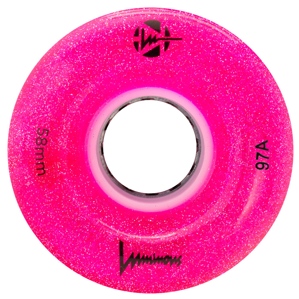 Luminous 58mm LED Glitter Light Up Quad Wheels - 4pack