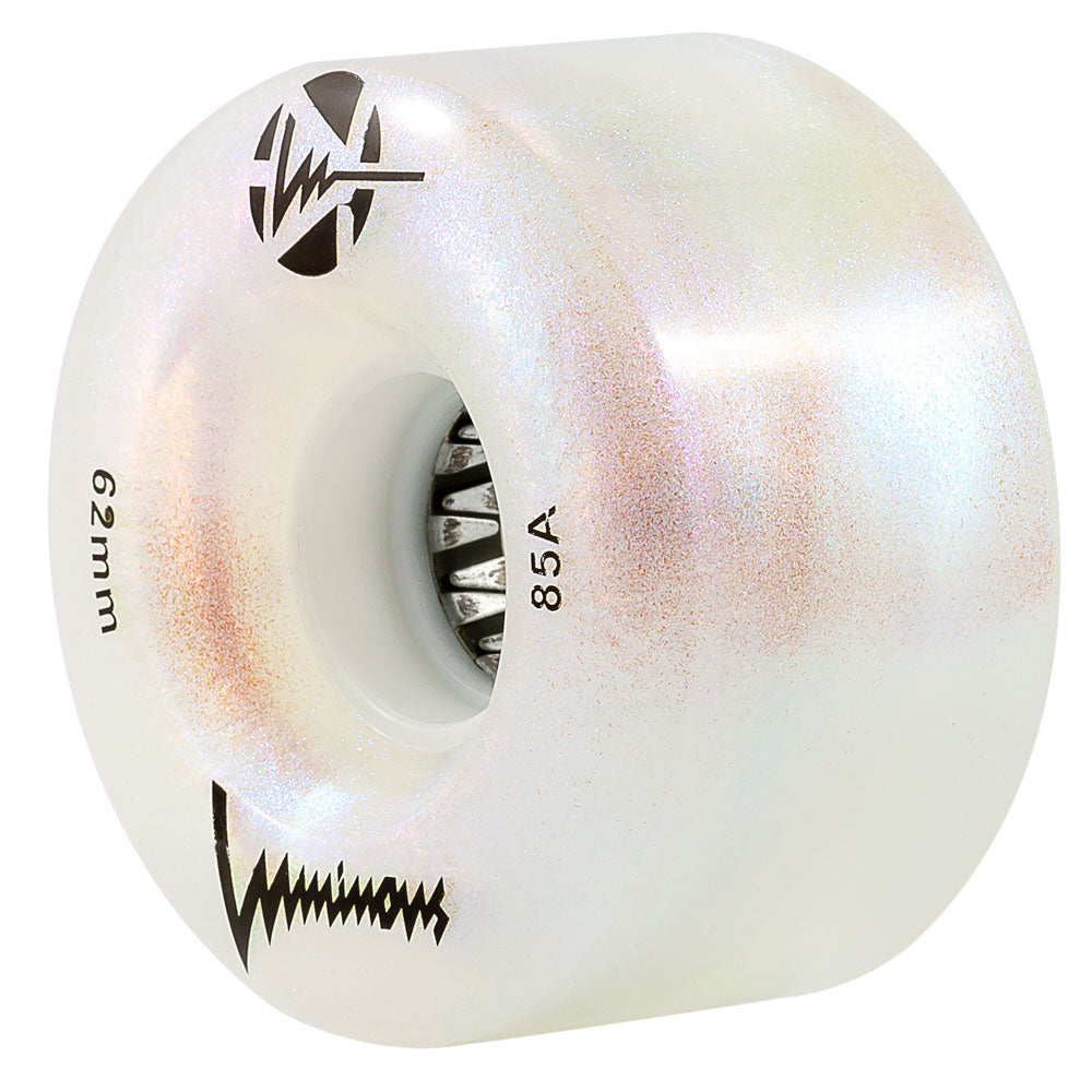 Luminous 62mm LED Glitter Light Up Quad Wheels - 4 pack