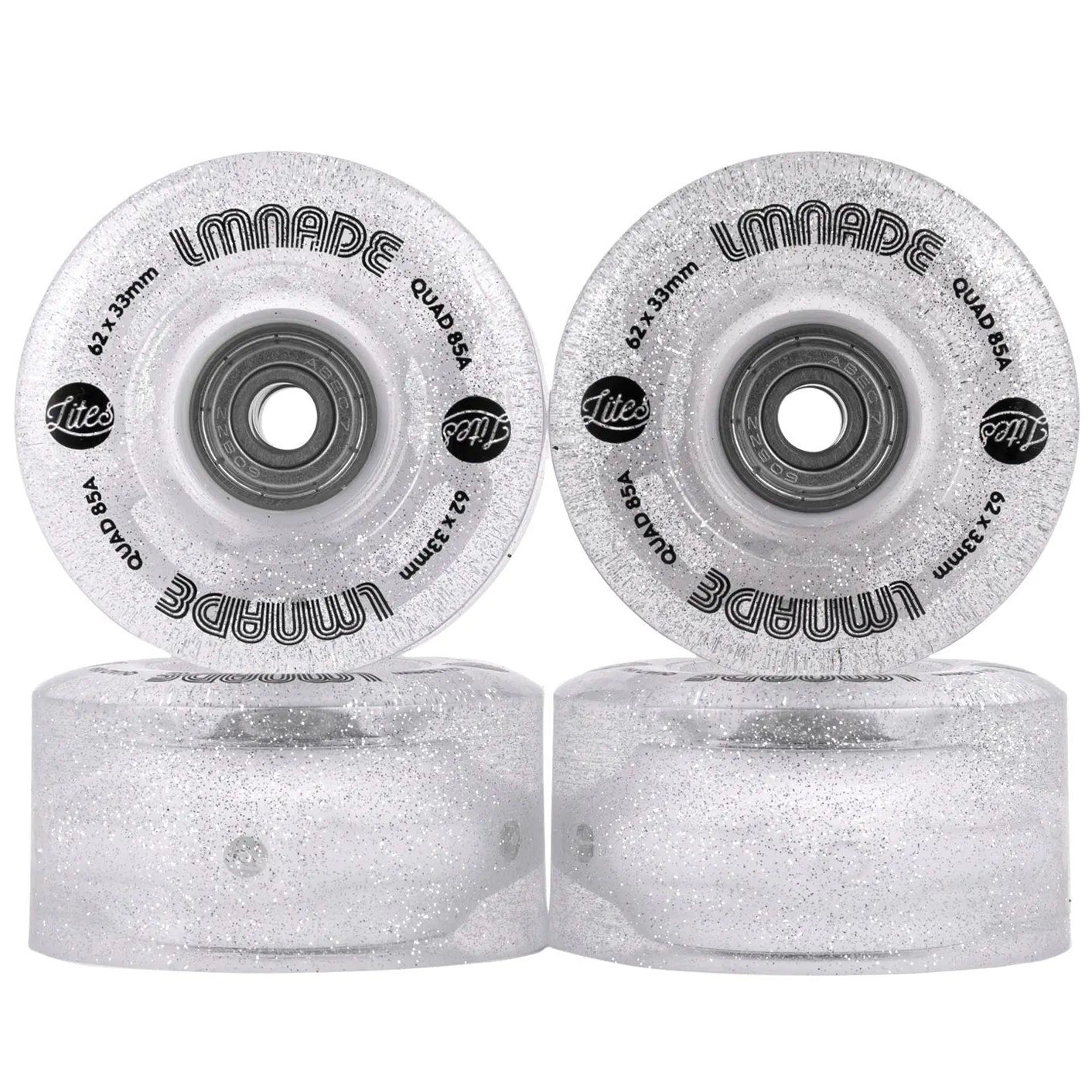 Lmnade LED Lites Light Up Quad Wheel and Bearings - 4 pack