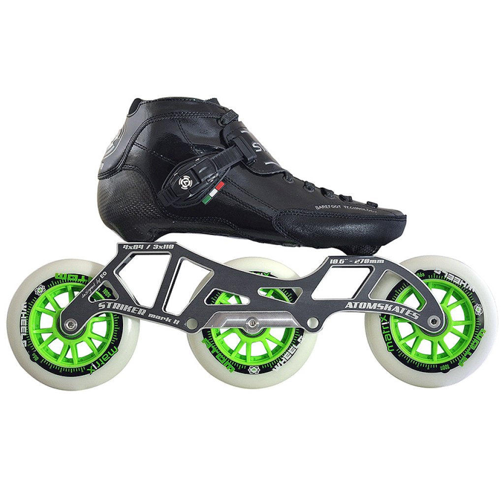Luigino Strut 3 Wheel Inline Speed Skate Package — TryFitCore