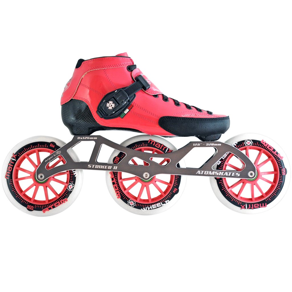 Luigino Strut 3 x 125mm Inline Speed Skate Package