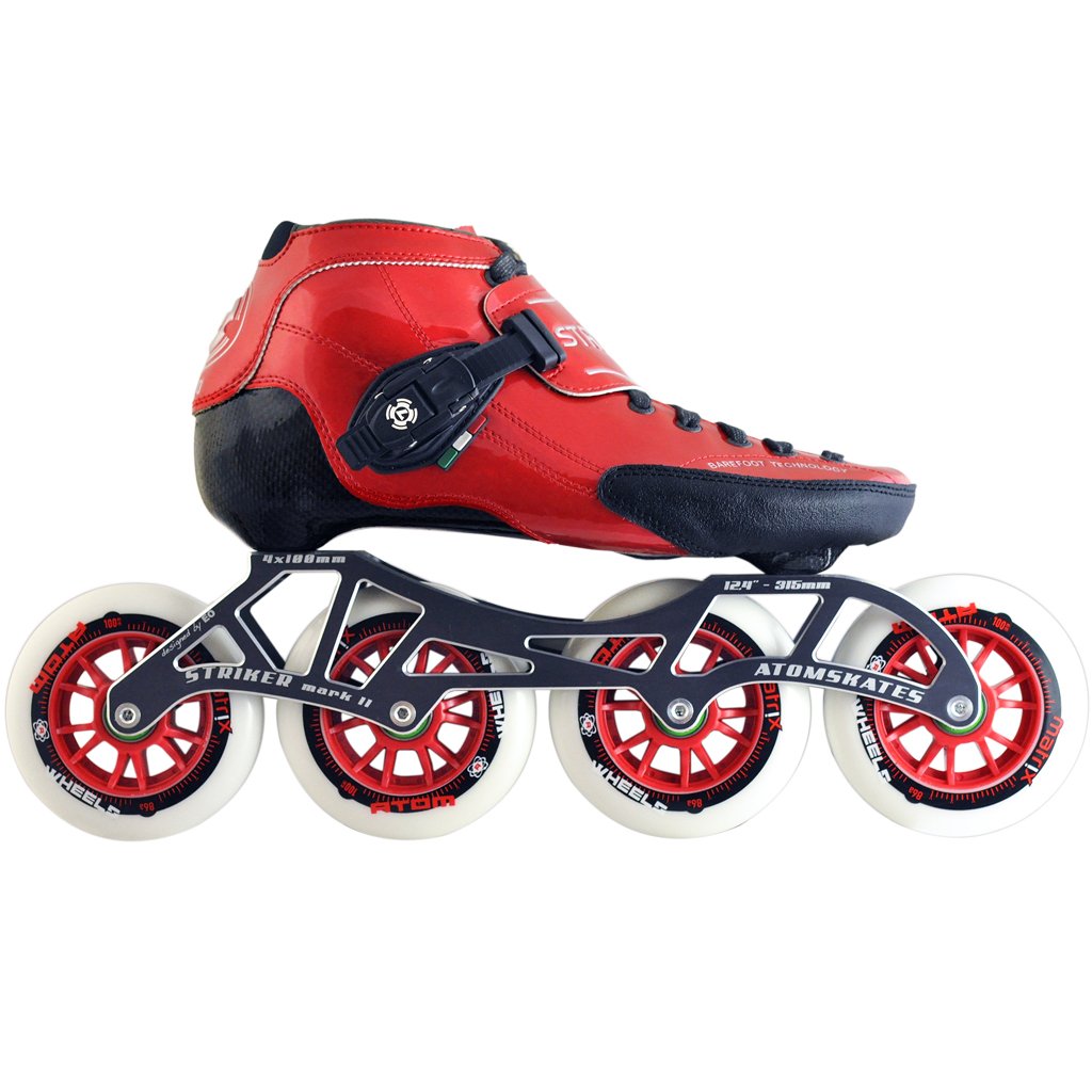 Luigino Strut 4 x 105mm Inline Speed Skate Package — TryFitCore