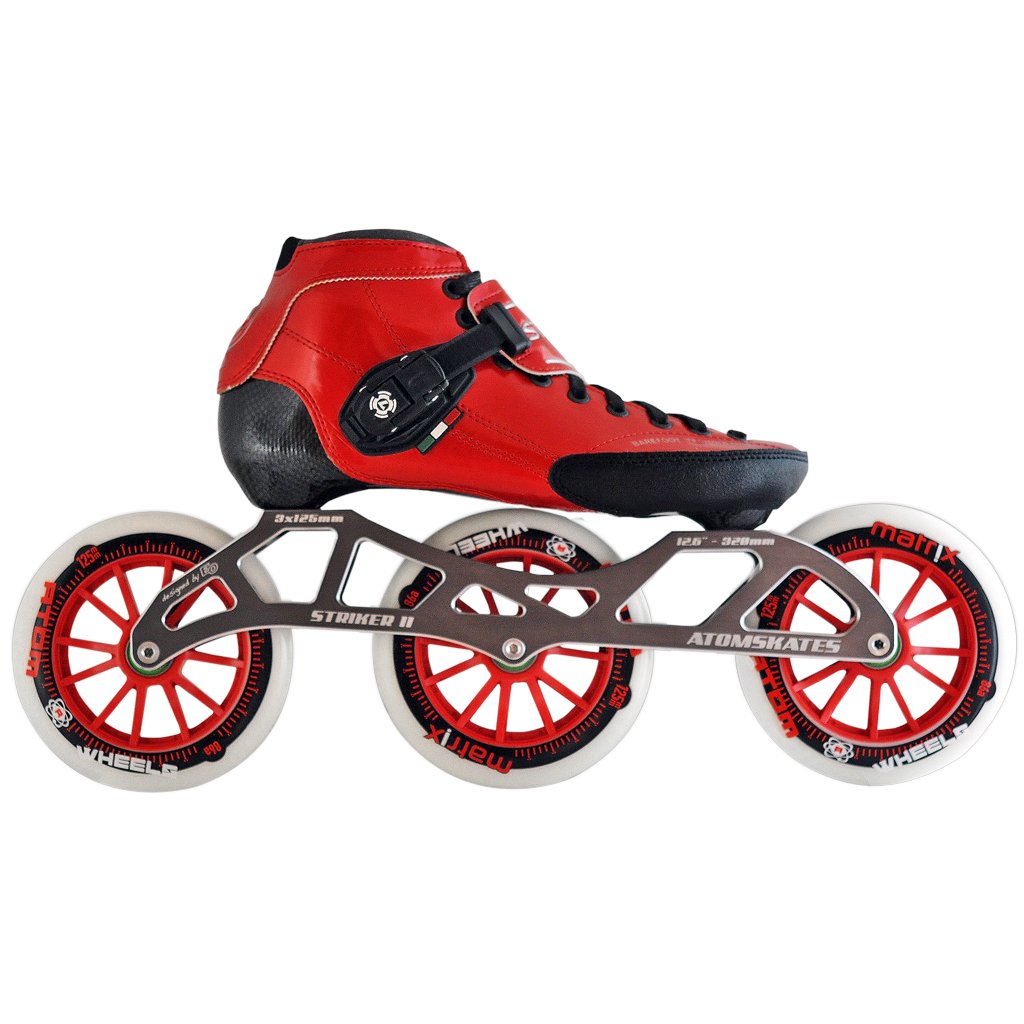 Luigino Strut 3 x 125mm Inline Speed Skate Package