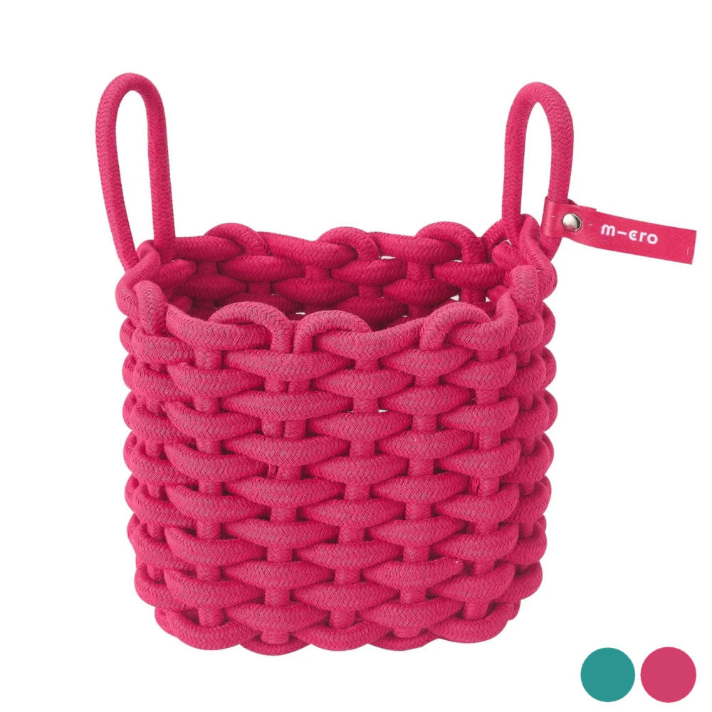 Micro Woven Cotton Scooter Handlebar Basket