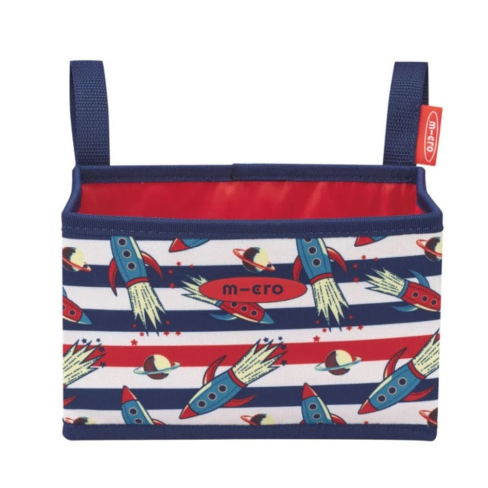 Micro Scooter Patterned Handlebar Foldable Basket