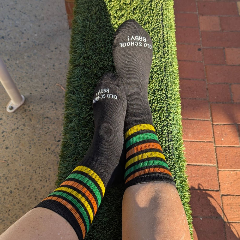 Old School Baby!  Citrus Smash Socks