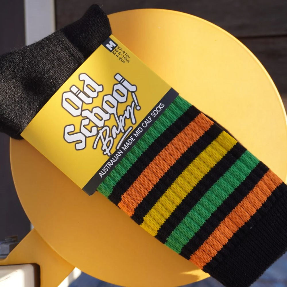 Old School Baby!  Citrus Smash Socks