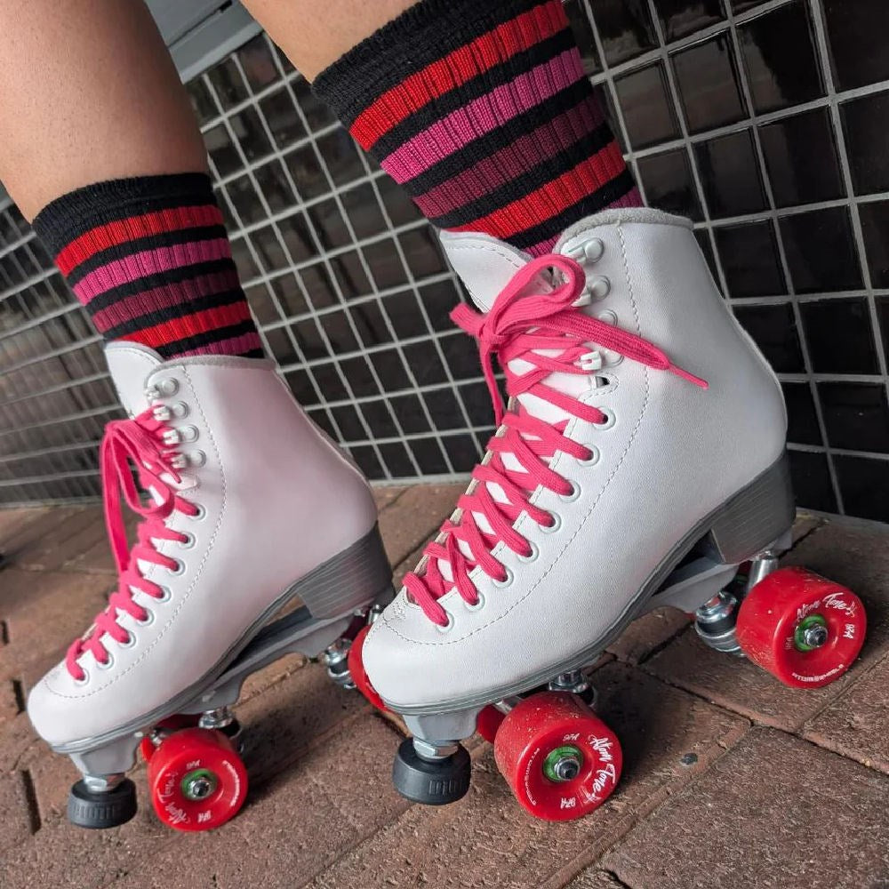 Old School Baby!  Raspberry Ripple Socks