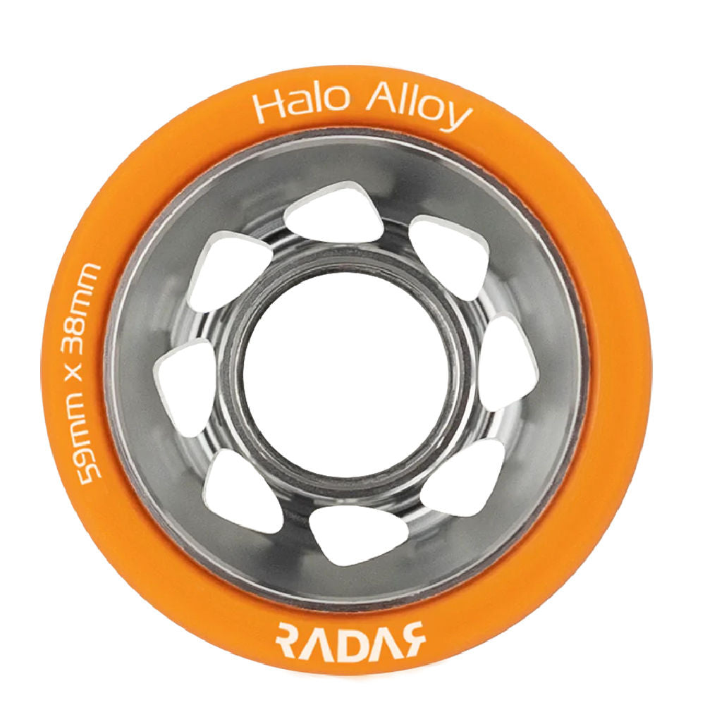Radar Halo Alloy 59mm Roller Skate Wheel - 4 pack