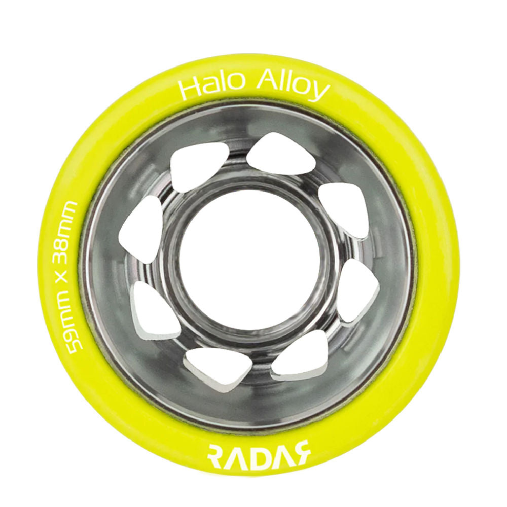 Radar Halo Alloy 59mm Roller Skate Wheel - 4 pack — TryFitCore