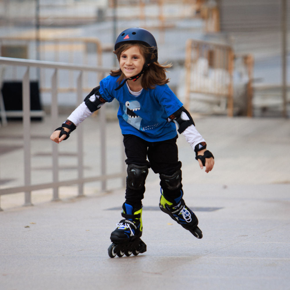 Rollerblade Microblade Size Adjustable Inline Skate - Black/Blue