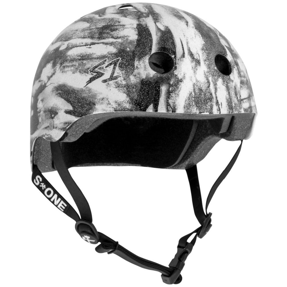 S-One Lifer Helmet - Black/White Glitter Bomba Hache — TryFitCore