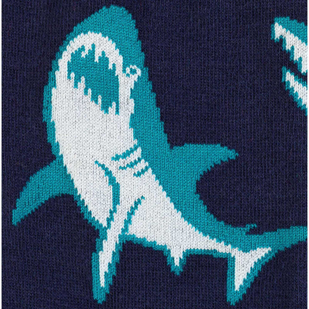 Sock It To Me Crew Mens Socks - Shark Attack