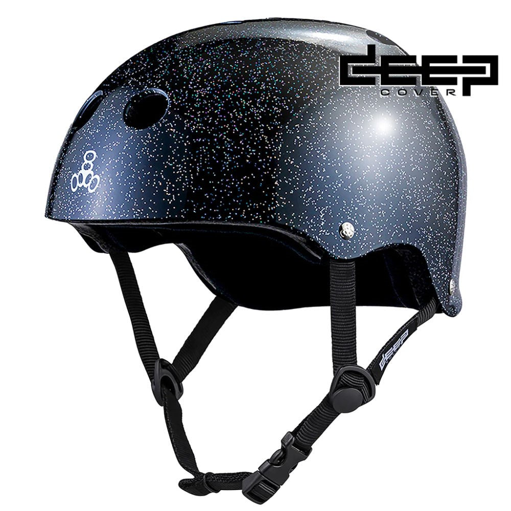 Triple 8 Deep Cover Helmet - Black Glitter — TryFitCore