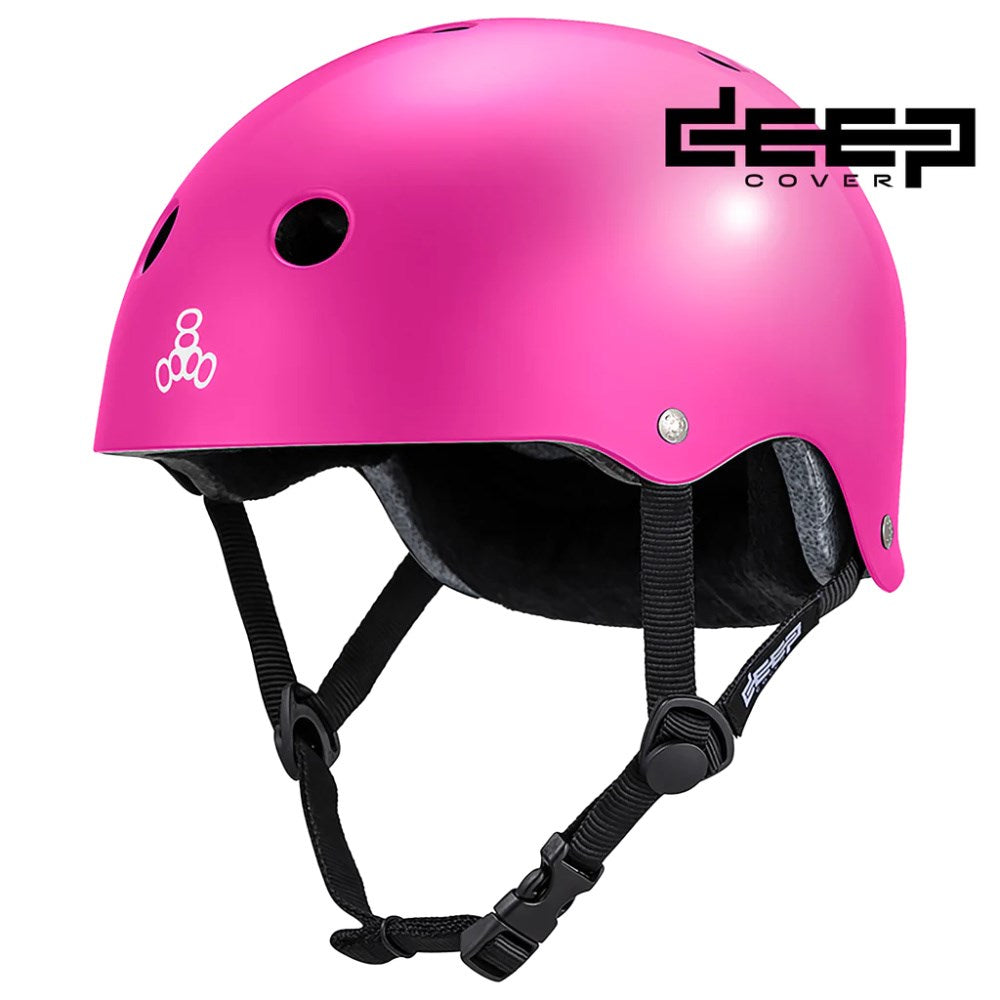 Triple 8 Deep Cover Helmet - Pink Gloss — TryFitCore