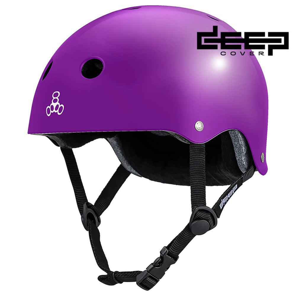 Triple 8 Deep Cover Helmet - Purple Gloss — TryFitCore