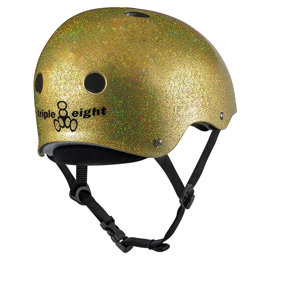 Triple 8 Deep Cover Helmet - Gold Glitter