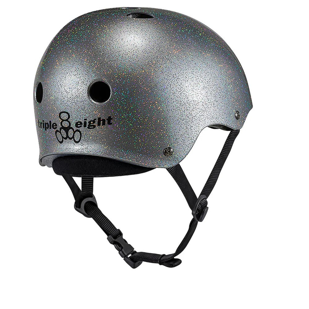Triple 8 Deep Cover Helmet - Silver Glitter