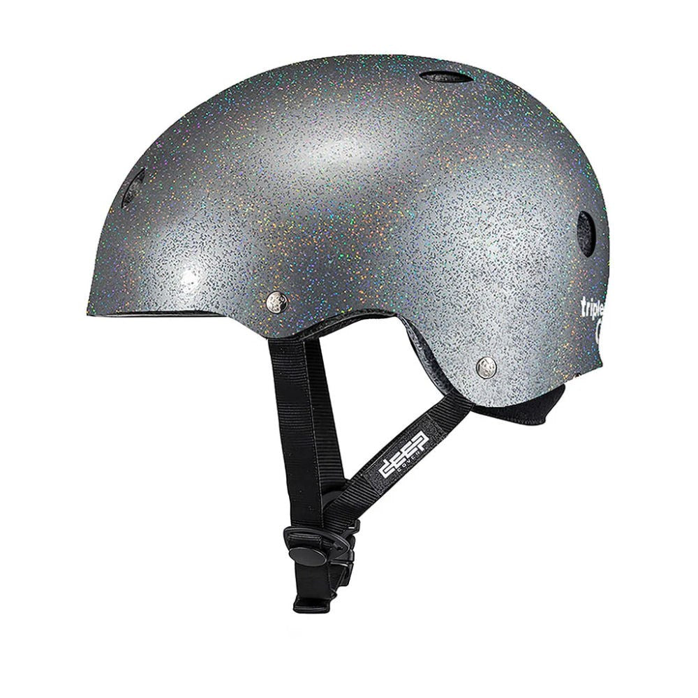 Triple 8 Deep Cover Helmet - Silver Glitter