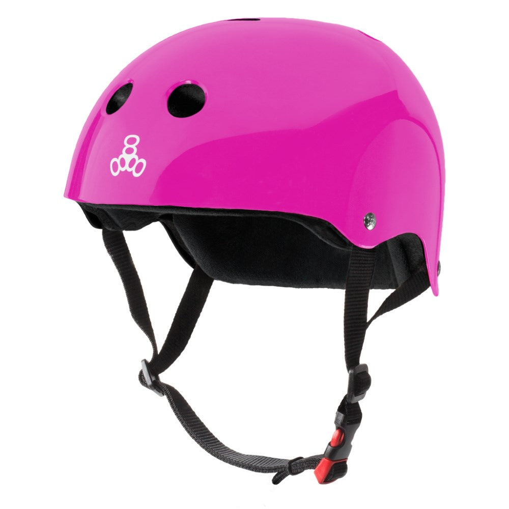 Triple 8 The Certified Sweatsaver Helmet - Pink Glossy — TryFitCore