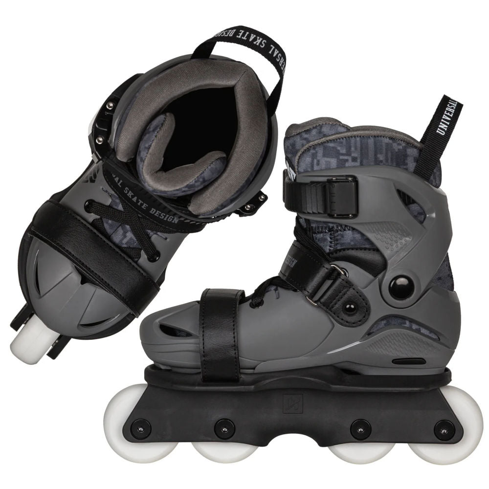 USD Glitch Adjustable Junior Inline Skates - Grey