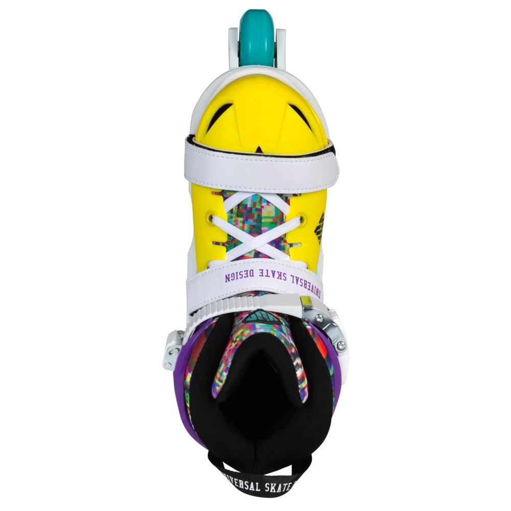 USD Glitch Adjustable Junior Inline Skates - Colourful