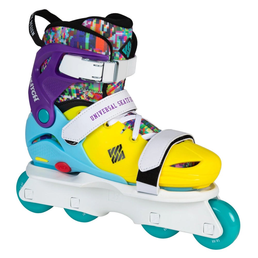 USD Glitch Adjustable Junior Inline Skates - Colourful — FitCore US