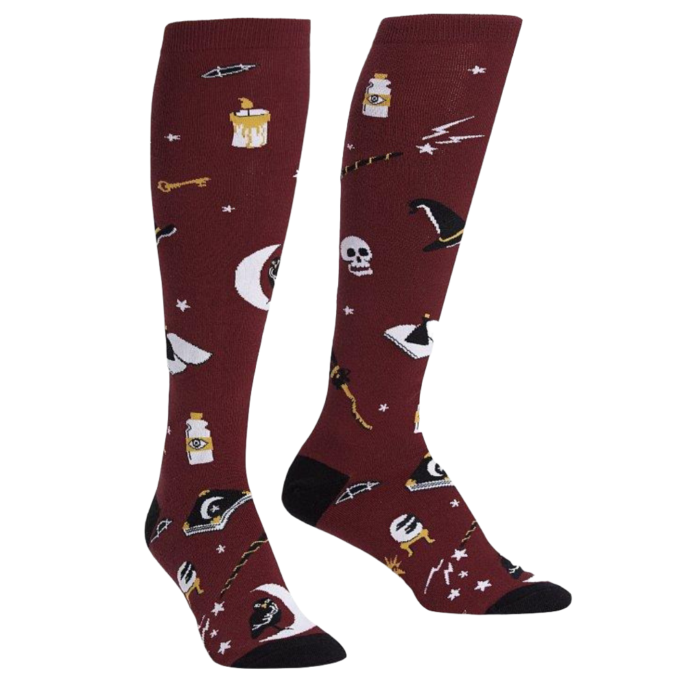 Sock It To Me Knee High Womens Socks - Spells Trouble - Sorry, Sold out — FitCore US