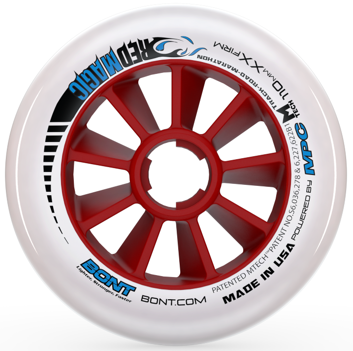 Bont Red Magic 110mm Inline Speed Skate Wheel