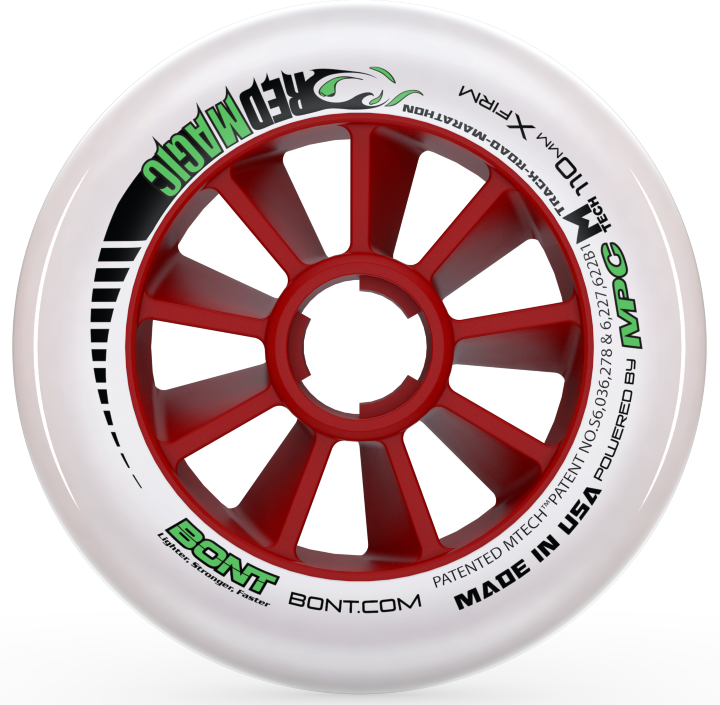 Bont Red Magic 110mm Inline Speed Skate Wheel