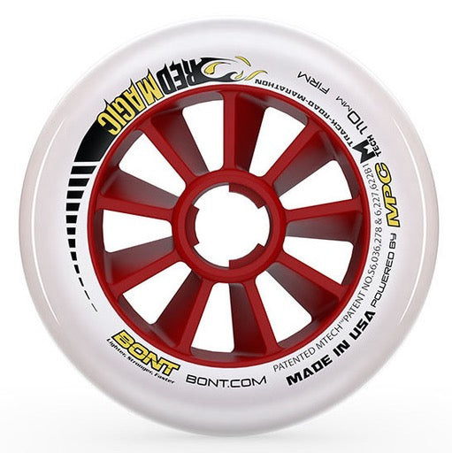 Bont Red Magic 100mm Inline Speed Skate Wheel — TryFitCore